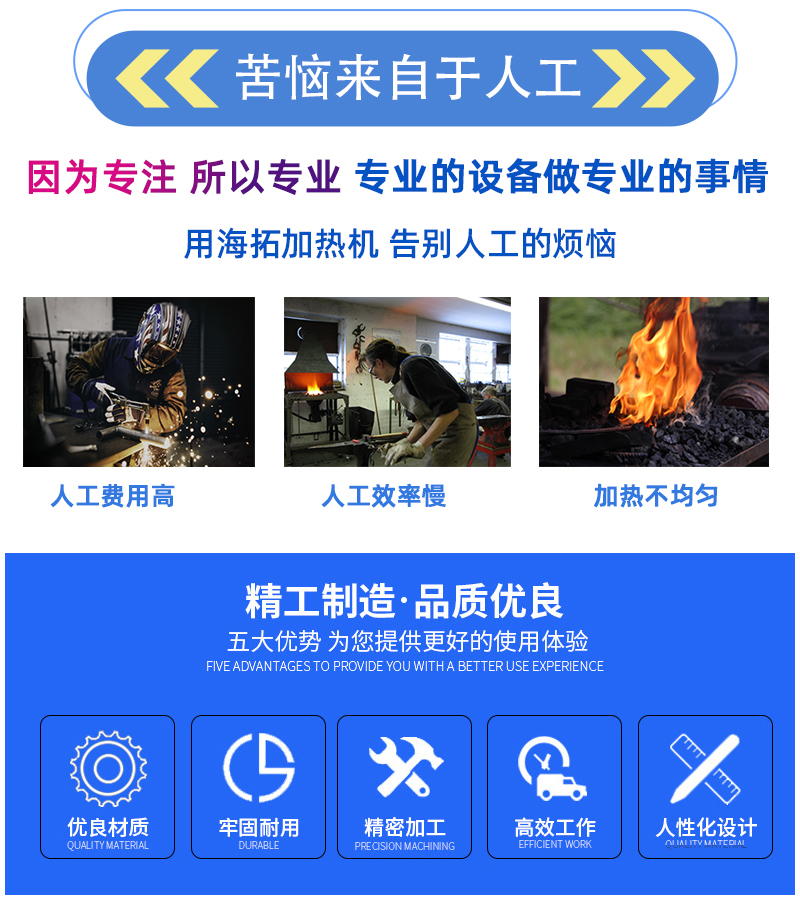 超音頻香蕉视频污污加熱設備 HTY-200KW超音頻退火機(圖2)